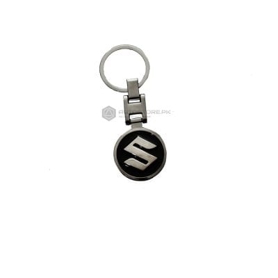 Black Suzuki Metal Key Chain