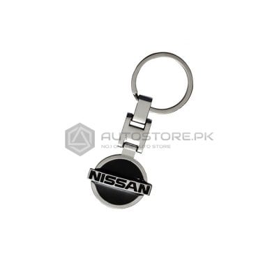 Black Nissan Metal Key Chain
