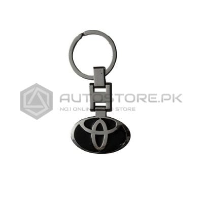 Toyota Logo Black Chrome Key Chain