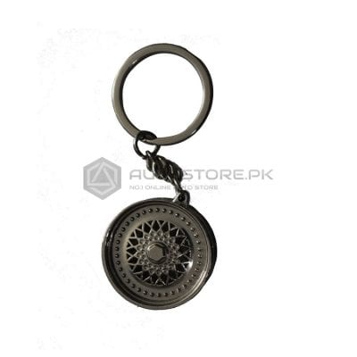 Sliver Wheel Metal Key Chain