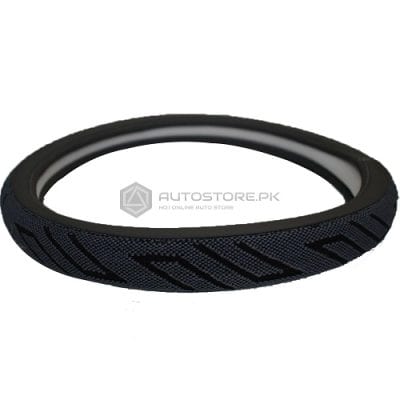 Steering Cover Black With Grey Pattern