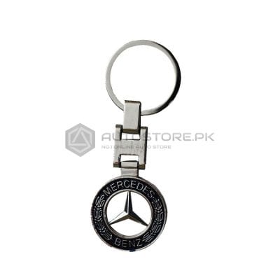 Mercedes Blue Metal Key Chain