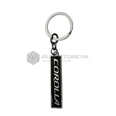 Black Corolla Key Chain