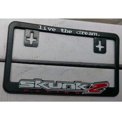 License Plate Frame Skunk 2