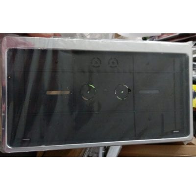 License Plate Frame Sliver Chrome