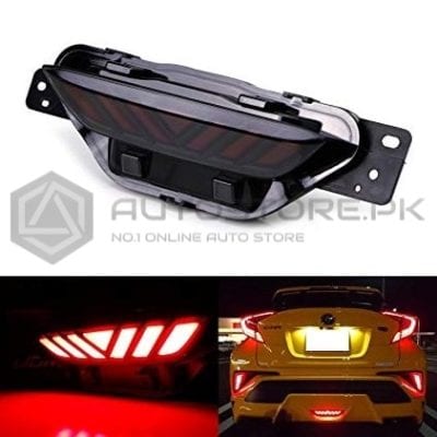 Toyota CHR Rear Bumper Warning LED Tail Light 2017-2021
