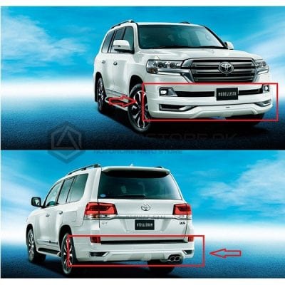 Toyota Land Cruiser FJ200 Front and Back Bumper Skirts Modellista Style Body Kit Taiwan