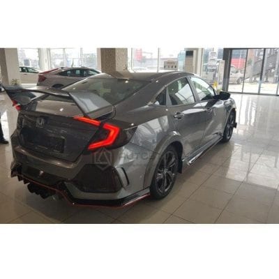 Honda Civic Sequential Red Smoke Led Lava Tail Lamps 4Pcs Set