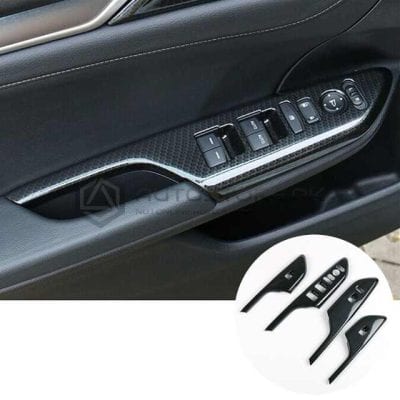 Honda Civic Door Arm Trims Carbon Fiber 2016-2021