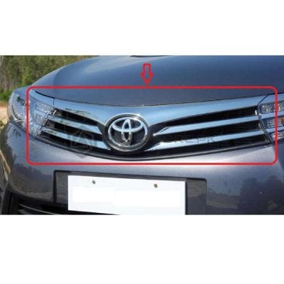 Toyota Corolla Chrome Grill with Clips 2014-2016
