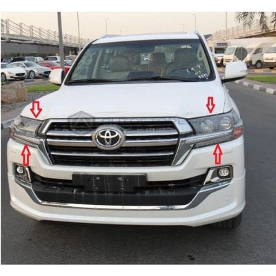 Toyota Land Cruiser FJ200 Front OEM Headlights 2016-2019