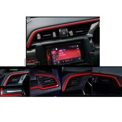 Honda Civic FC Dashboard Red Trim 2016-2021