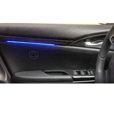 Honda Civic Door Illumination Kit V2 Carbon Fiber With Dashboard 2016-2021