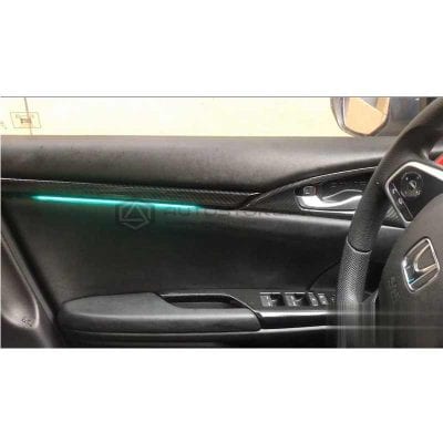 Honda Civic Door Illumination Kit Carbon Fiber With 11 Color 2016-2021