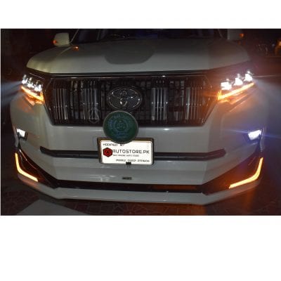 Toyota Prado Matrix Lamp Conversion With Body Kit 2016-2019