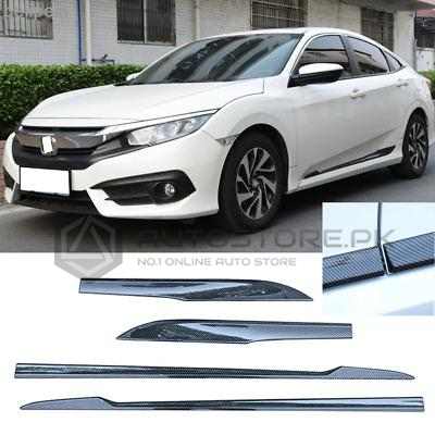 Honda Civic Carbon Fiber Lower Door Moulding 2016-2021