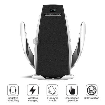 Wireless Sensing Automatic Car Wireless Charger Phone Holder & QC 3.0
