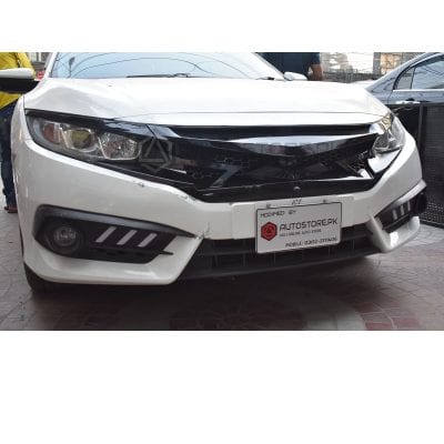 Honda Civic Fog lamp DRL Cover Mustang Style 2016-2021