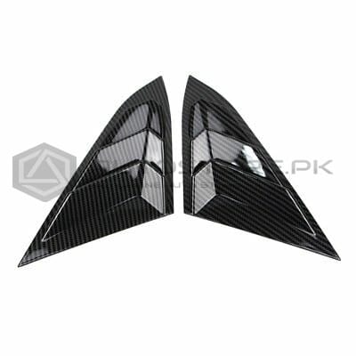 Honda Civic Quarter Window Louvers Carbon Fiber 2016-2021