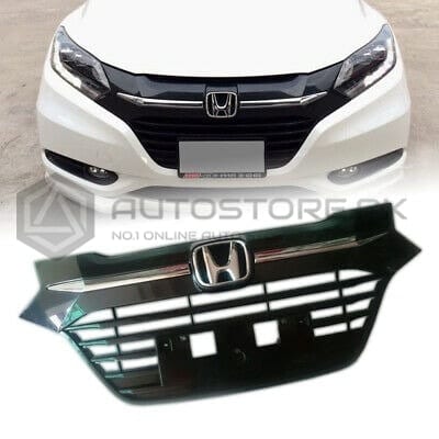 Honda Vezel Front Chrome Trim Style Black Grill 2013-2021