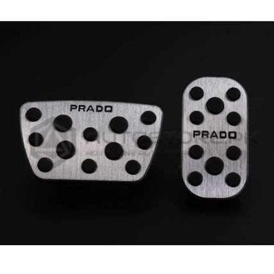 Toyota Prado Pedal Cover Chrome Black 2009-2020