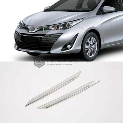 Toyota Yaris Ativ Front Grill Chrome Trims 2020-2023