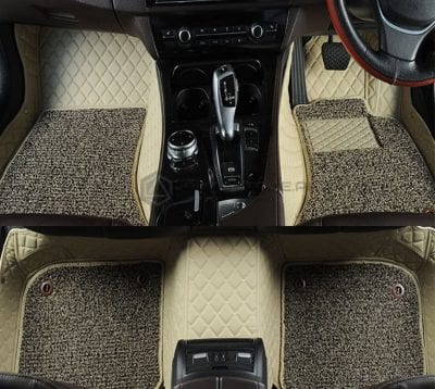 Toyota Prado 9D Floor Mats beige With Grey Grass 2009-2019