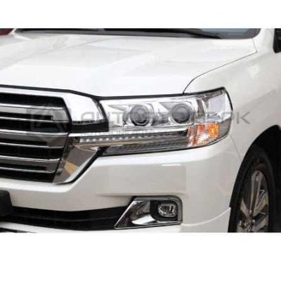 Toyota Land Cruiser FJ200 LED DRL Head Lamp Strip Chrome 2015-2020