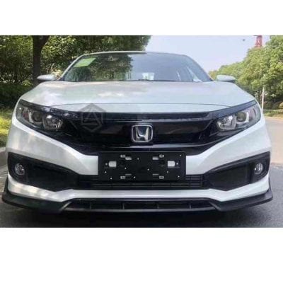 Honda Civic US Front Bumper Splitter Glossy Black 2020-2021
