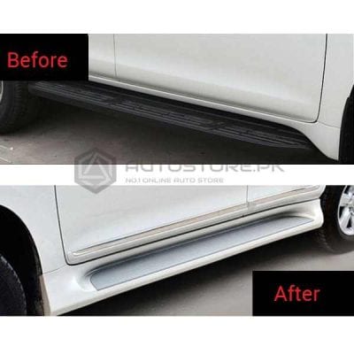 Toyota Prado Fj150 Side Step | Side Panel | Side Skirt Cover White 2014-2015