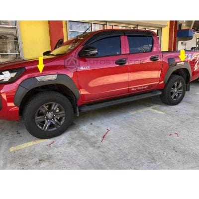 Toyota Hilux Revo Rocco Style Fender Flares 2016-2023