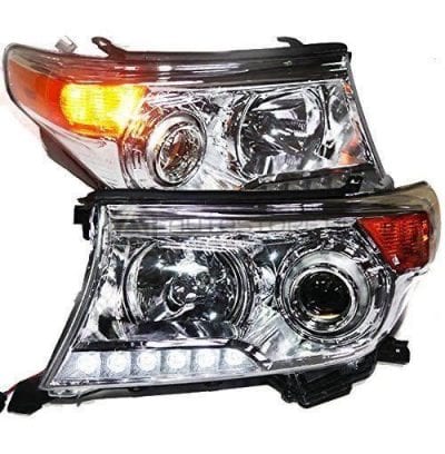 Toyota Land Cruiser FJ200 OEM Style Smoke Head Lamps 2013-2015