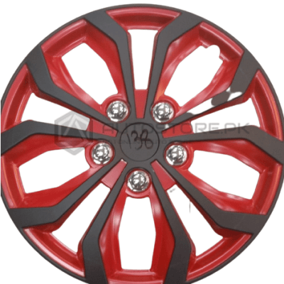 Red and Black Wheel Cover 14 inches