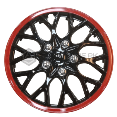 Black and Red Wheel Cover 14 inches