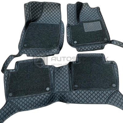 MG HS 9D Floor Mats Black Stitch with Black Grass 2020-2021