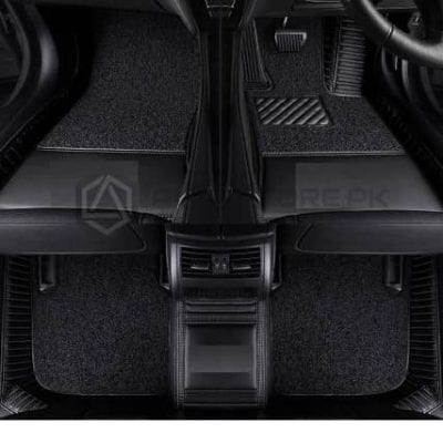 Kia Sportage 9D Floor Mats Horizontal Stitch Black with Black Grass 2020-2021