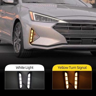 Hyundai Elantra LED Corner Bumper Front Drls 2020-2022