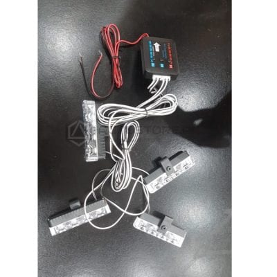 Police Flasher Red Blue with Remote 4 pcs