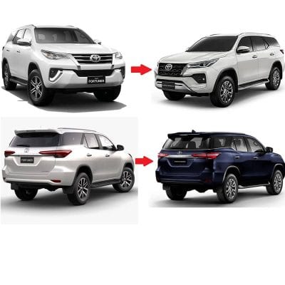 Toyota Fortuner Genuine OEM Upgrade 2016 to 2021