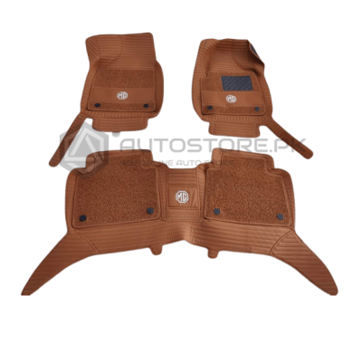 MG HS 9D Floor Mats Horizontal Brown Stitch Brown With Brown Grass 2020-2022