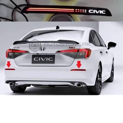 Honda Civic Rear Bumper Reflector Smoke V2 2022-2023