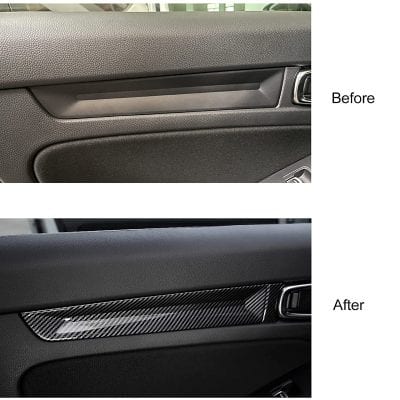 Honda Civic Carbon Fiber Inner Door Handle Trim 2022-2023