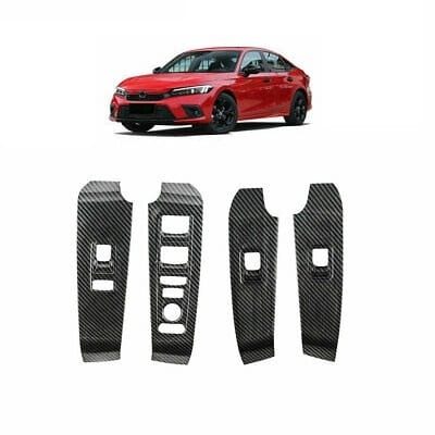 Honda Civic Carbon Fiber Power Window Trim 2022-2023