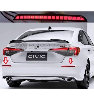 Honda Civic Rear Bumper Reflector Smoke V1 2022-2023