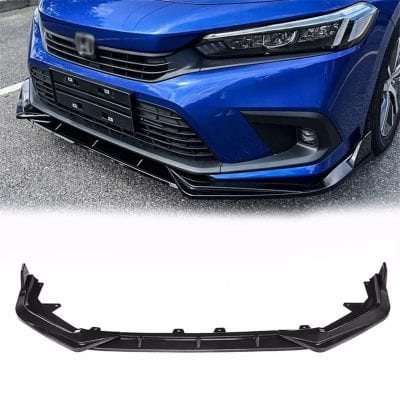 Honda Civic Mugen Style / V1 Style Front Bumper Splitter Carbon Fiber 2022-2023