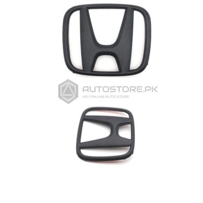 Honda Civic Glossy Black Logo Front 2016-2021