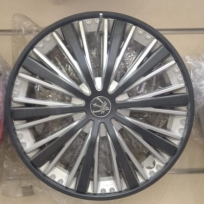 Black and Silver Wheel Cover 13 Inches