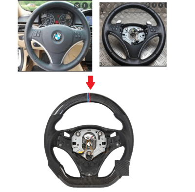 Carbon Fiber Steering For BMW E88 E90 E91 E92 E93