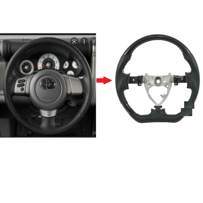 Wood Leather Steering For Toyota FJ Cruiser
