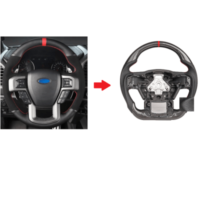 Carbon Fiber Steering V2 For Ford F150 2015-2020